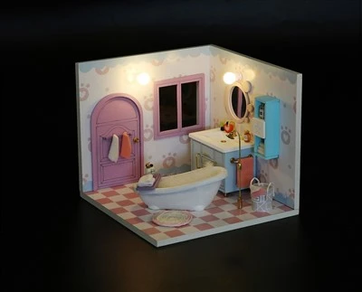 Hongda Trending New Quality Toys 3d Diy Houses Dollhouse Kit 3d Puzzle Game for Kids
