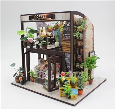 Hongda Wood Crafts House Case din lemn Craft House Jucării mici